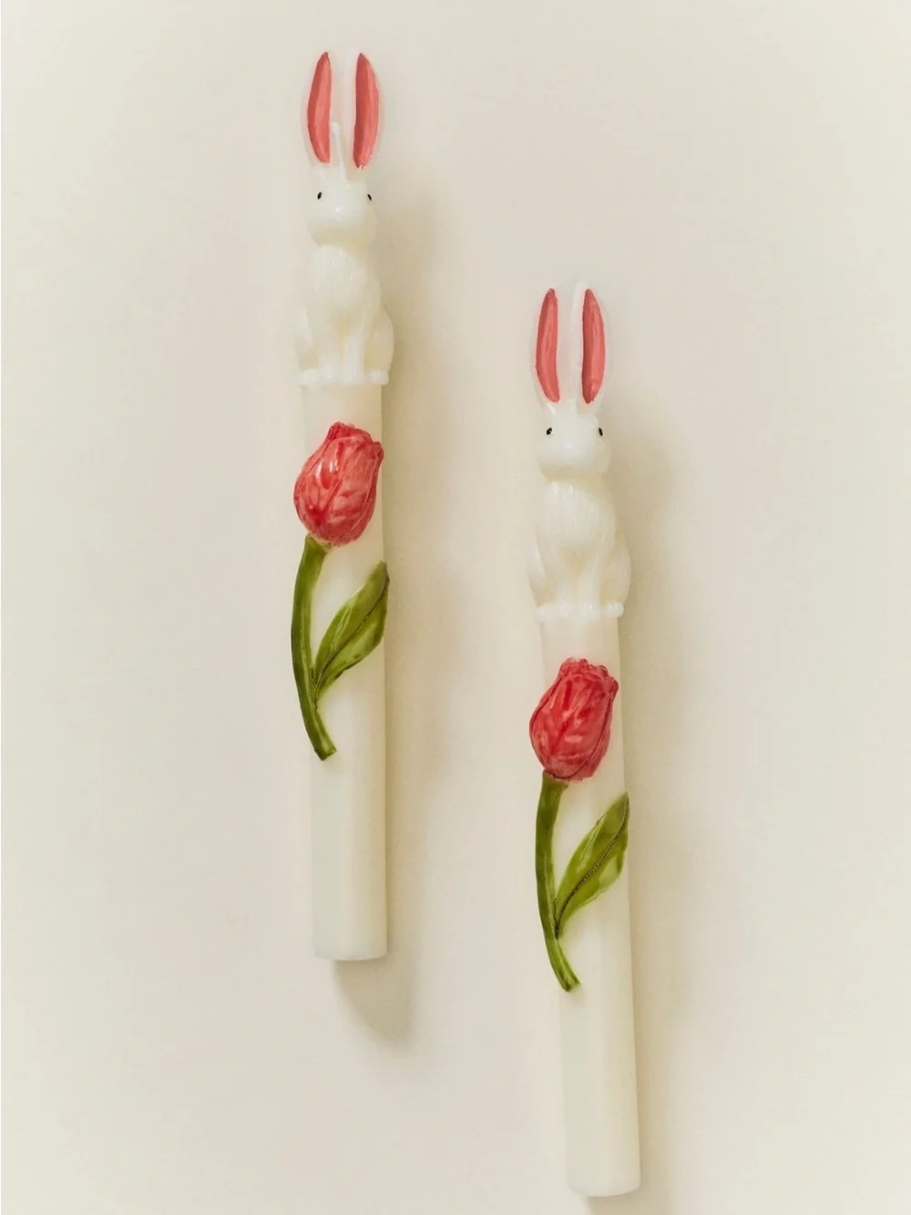 NIB Anthropologie Bunny Taper Candle, Set of 2 in Bunny